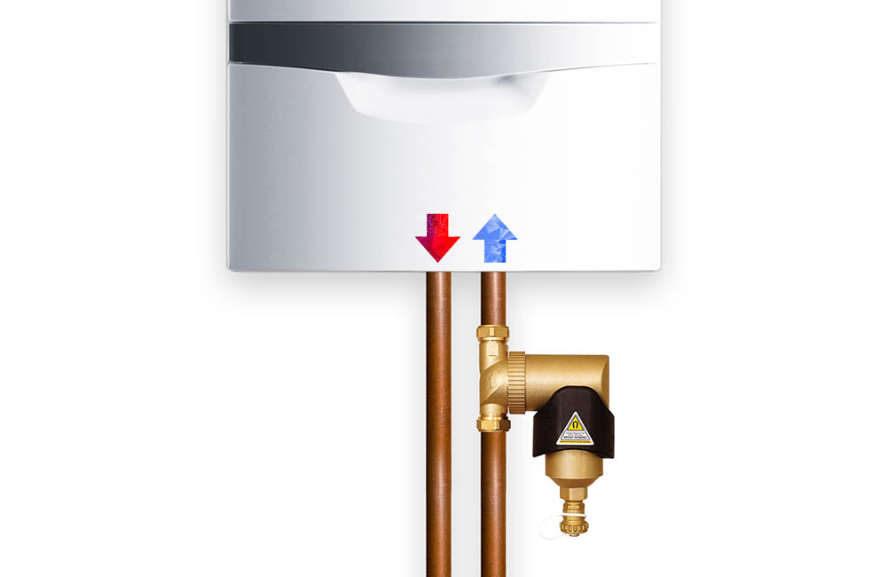 Positionnement du séparateur de saletés dans votre système